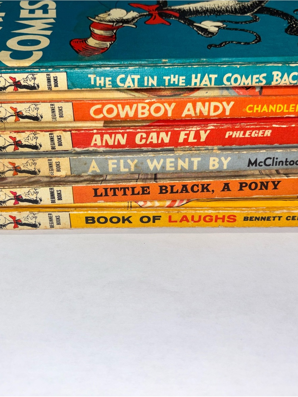 Vintage Dr. Seuss & Children’s Paperback Book Stack - Multicolor